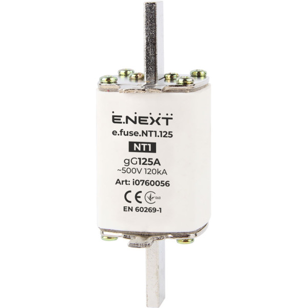 Плавкий предохранитель E.Next e.fuse.NT1.125 габарит 1 125А (i0760056)