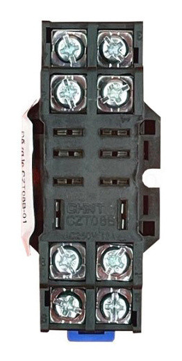 Роз'єм-цоколь Chint CZT08B-01 мідні клеми для NJDC-17(D)/2Z (289999)