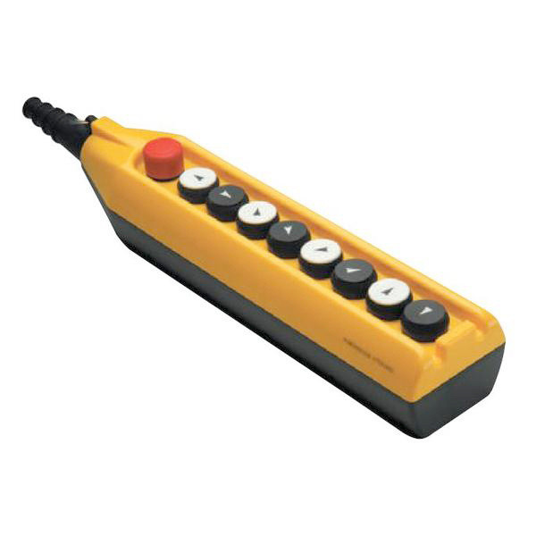 Пульт управления EMAS PV9E30B2222 на 9 кнопок (8 кнопок + аварийный стоп D=30mm) 1 скорость - фото №1