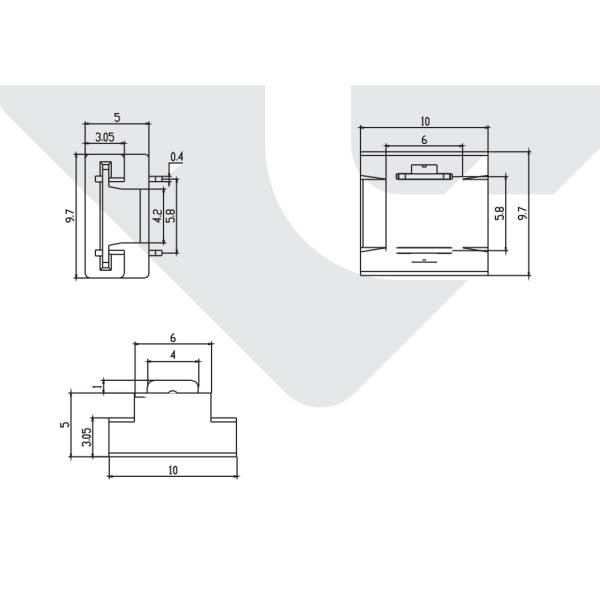 Роз'єм без пайки COLORS 8MM-2P (CBB208-DFTA) - фото №1