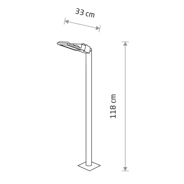 Вуличний світильник Nowodvorski 9420 Pathway LED 1x24W 3000K 2200Lm IP44 чорний - фото №3