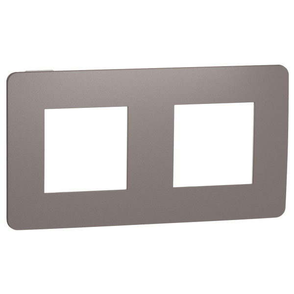 Двопостова рамка Schneider Electric NU280416 (шоколад/білий)