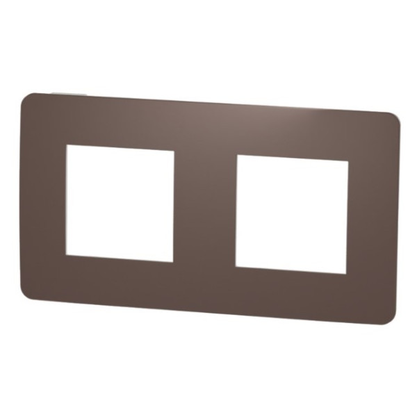 Двопостова рамка Schneider Electric NU280416 (шоколад/білий) - фото №1