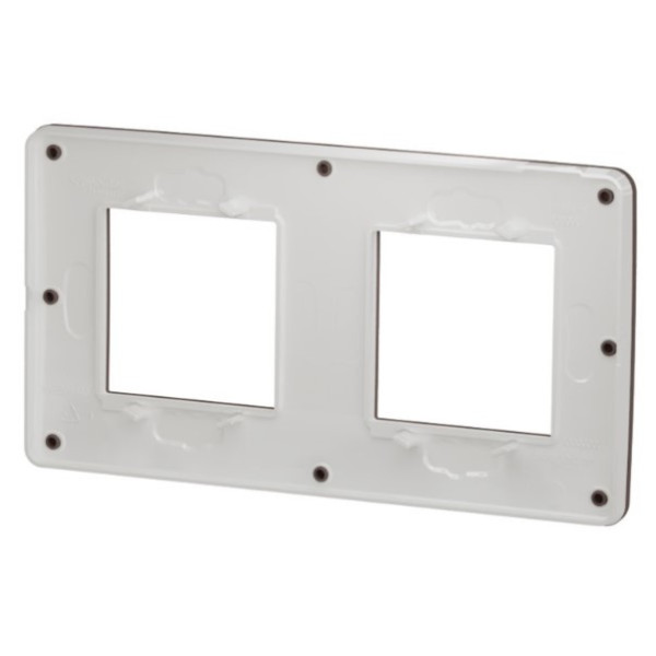 Двопостова рамка Schneider Electric NU280416 (шоколад/білий) - фото №3