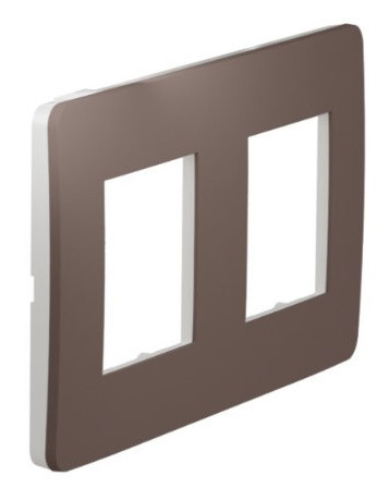 Двопостова рамка Schneider Electric NU280416 (шоколад/білий) - фото №4