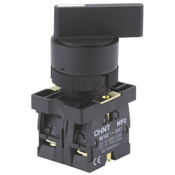 Перемикач Chint NP2-BJ25 2 положення із фіксацією 1NO+1NC IP40 (573995)