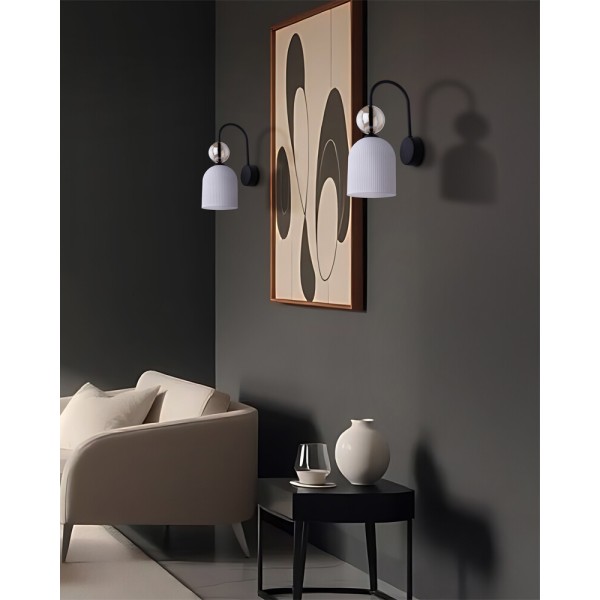 Бра, настінний світильник TK Lighting 11587 Sophia E14 1x10W IP20 бурштиновий - фото №1