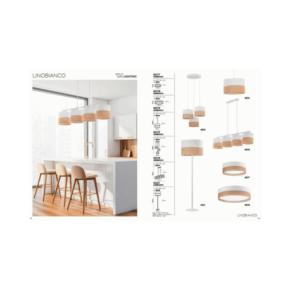 Торшер TK Lighting 5241 Linobianco - фото №1