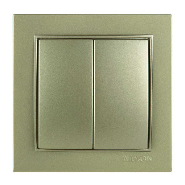 Вимикач Nilson Thor золото 2кл ( 27151003 )