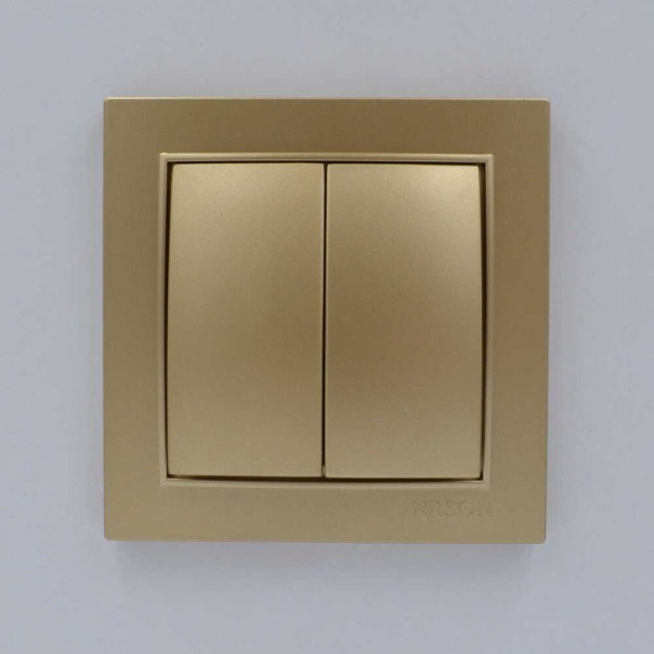 Вимикач Nilson Thor золото 2кл ( 27151003 ) - фото №1