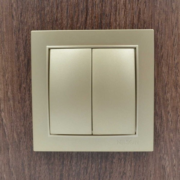 Вимикач Nilson Thor золото 2кл ( 27151003 ) - фото №3