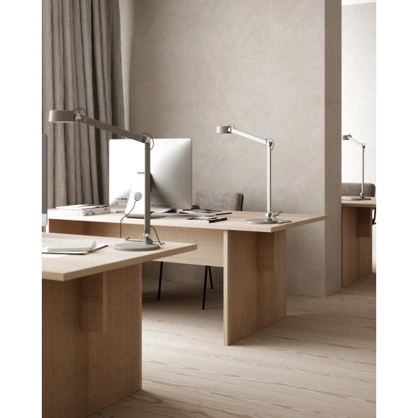 Настільна лампа Nordlux 2120405010 Nobu LED 1x6W 2700K 600Lm IP20 сіра - фото №1