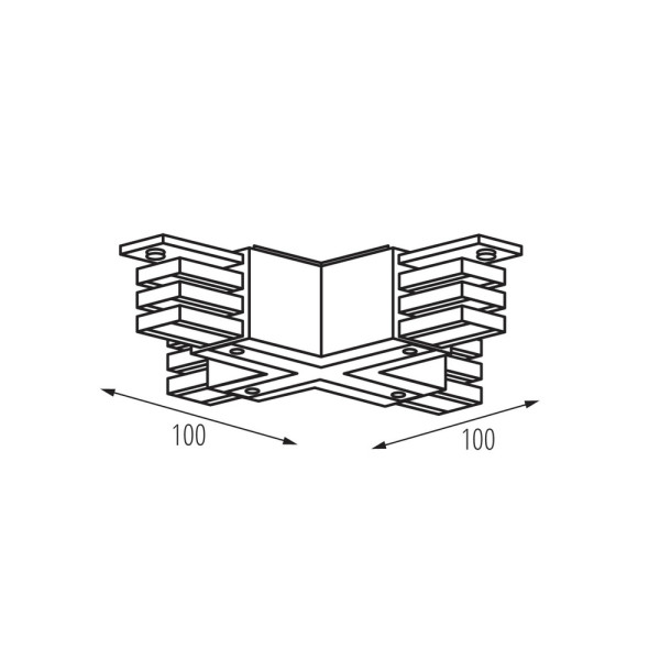 З'єднувач х-подібний Kanlux 33247 Tear IP20 Bl - фото №1