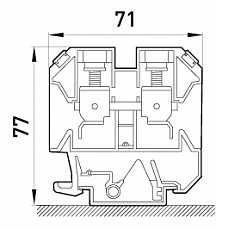 Наборная клеммная колодка E.Next e.tc.din.pro.70 на DIN-рейку (p049008) - фото №2