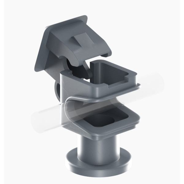 Держатель Leo Lightman Сlip М6 Pa серый (301069) - фото №1