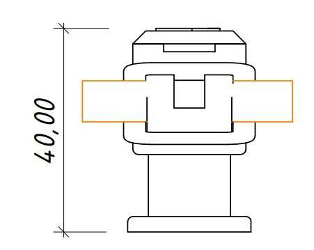 Держатель Leo Lightman Сlip М6 Pa серый (301069) - фото №3