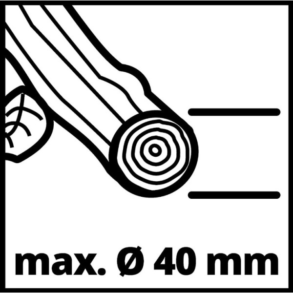 Садовий подрібнювач Einhell 3430330 GC-KS 2540 Ø40мм 2000Вт з ножовим валом - фото №5