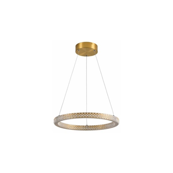 Люстра із пультом світлодіодна Reality 339401-32 Mitchell Led 1x36W 4000K 2880Lm IP20 Золота - фото №1