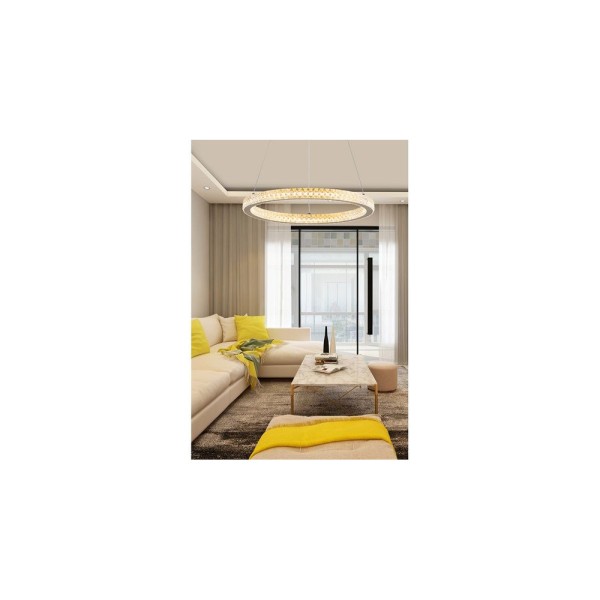 Люстра із пультом світлодіодна Reality 339401-32 Mitchell Led 1x36W 4000K 2880Lm IP20 Золота - фото №2