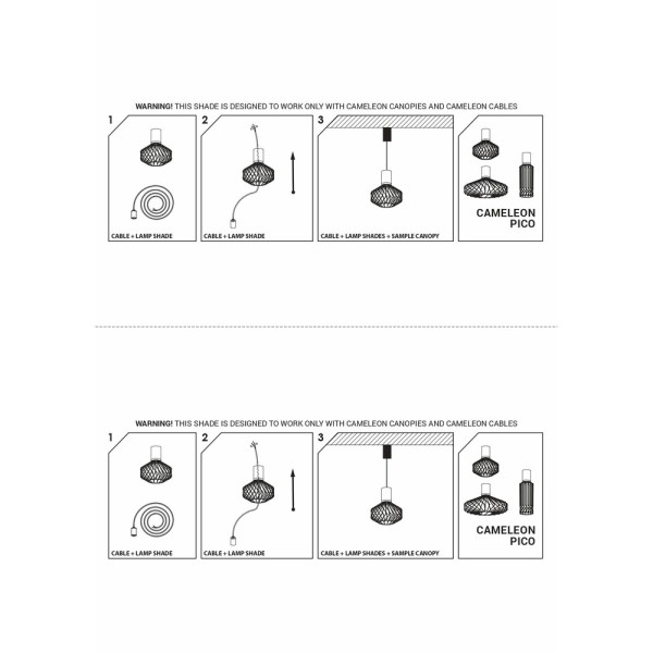 Абажур Nowodvorski 8588 Cameleon Pico C GU10 Bl - фото №2
