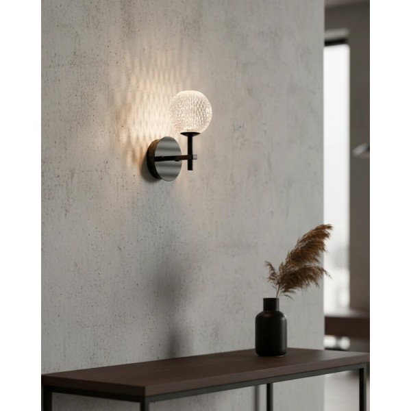 Бра, настінний світильник Azzardo AZ6013 Edem LED 1x4.2W 3000K 336Lm IP20 чорний - фото №1