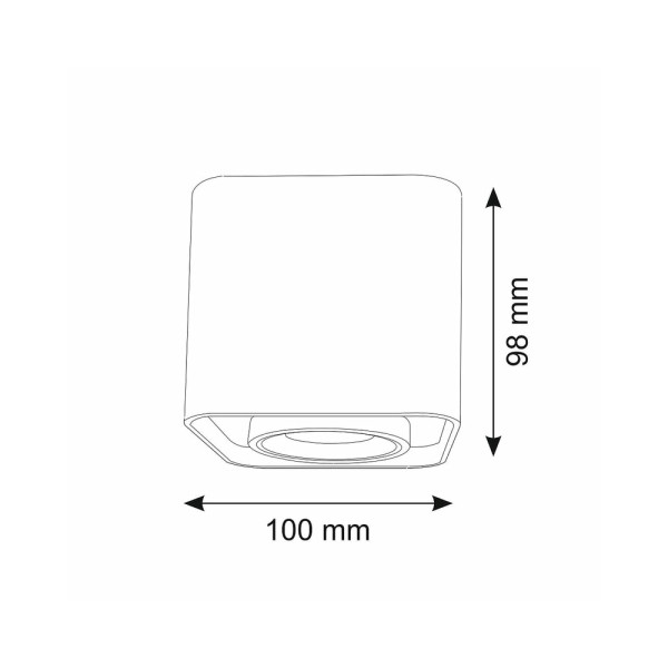 Точечный светильник Goldlux 321398 Xeno GU10 1x10W IP20 WH - фото №3