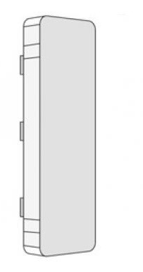 Заглушка 100x40 LAN, колір білий RAL9001 - фото №1
