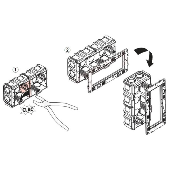 Установочная коробка модульная Batibox - фото №5