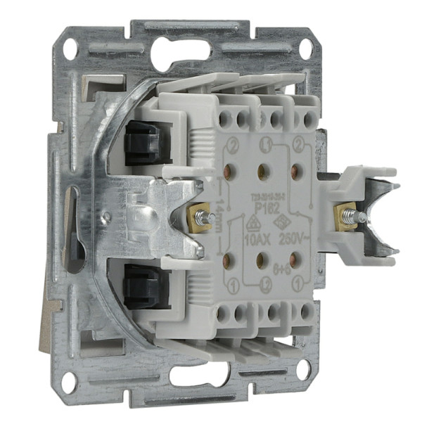 Перемикач 2-клавішний без рамки бронза Asfora, EPH0600169 - фото №2