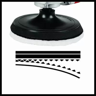 Полировальная машина Einhell 1100 Вт 1000-3500 об/мин (2093275) - фото №5