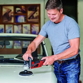 Полировальная машина Einhell 1100 Вт 1000-3500 об/мин (2093275) - фото №6