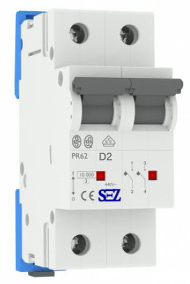 Двополюсний автомат SEZ 62 D 2А 2P (PR62D2А)