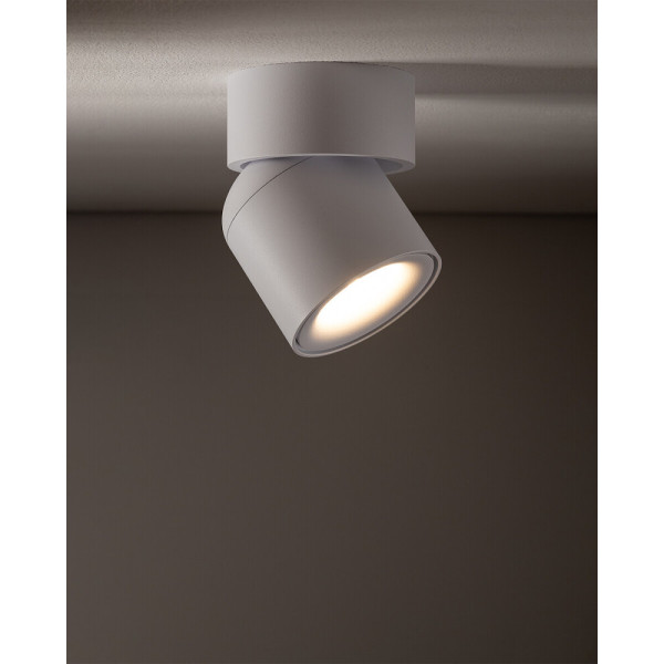 Светильник поворотный точечный, бра Nowodvorski 11347 Oscar GU10 1x15W IP54 белый - фото №1