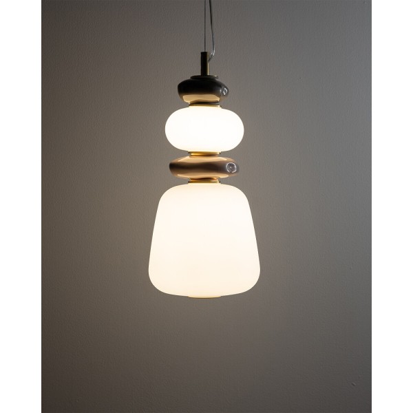 Підвісний світильник, люстра Nowodvorski 11702 Ceramic Vertical LED 1x12W 3000K 950Lm IP20 білий - фото №1