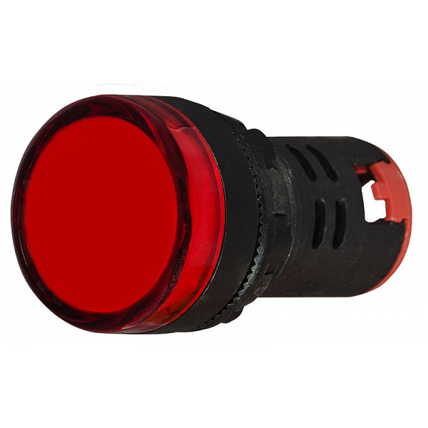 Сигнальна арматура Аско-Укрем AD22-22DS 12В AC/DC червона (A0140030163) - фото №2