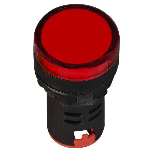 Сигнальна арматура Аско-Укрем AD22-22DS 12В AC/DC червона (A0140030163) - фото №4