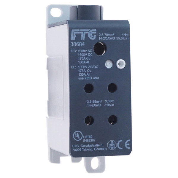 Розподільний блок FTG 1-підлога (1 вхід: 2,5-70мм² 4 виходи: 2,5-35мм²)