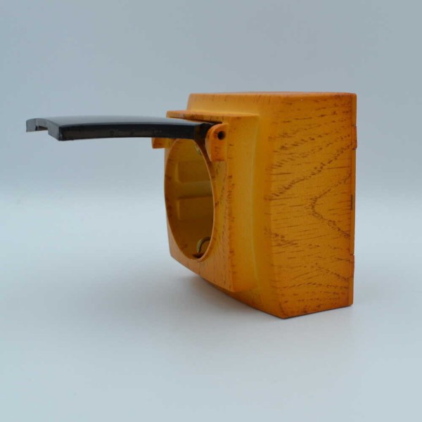 Розетка Nilson Themis дуб 1-на з заземленням з кришкою ( 26251018 ) - фото №3