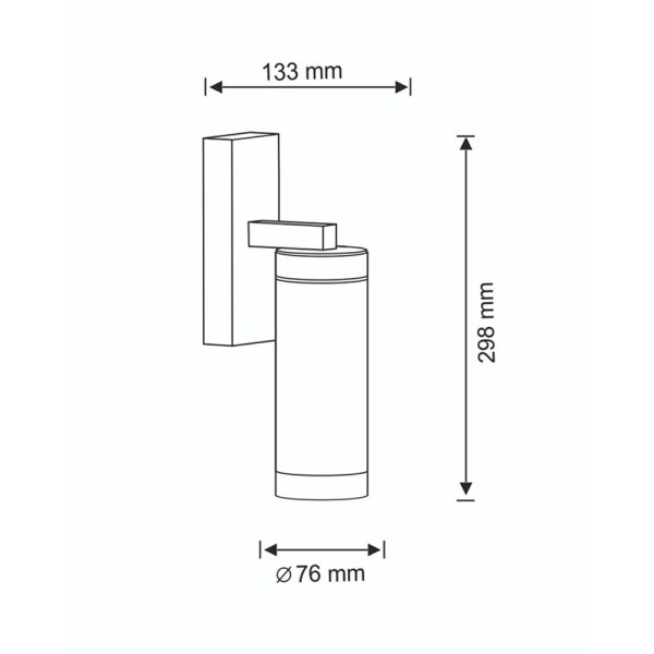 Вуличний світильник Goldlux 312334 Spectra E27 1x10W IP44 чорний - фото №3