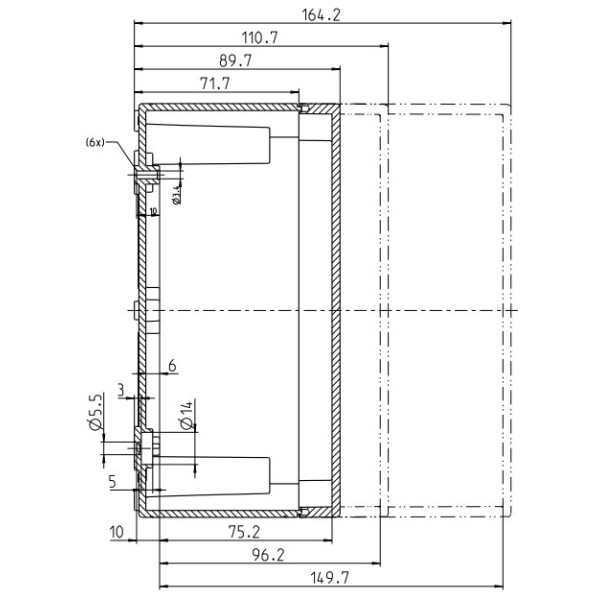 Коробка разводная Spelsberg PS 1818-9-to (sp11100701) IP66 с гладкими стенками - фото №4