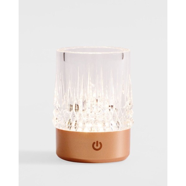 Настольная лампа Zuma Line 5905316667709 Crystal LED 1x1W 3000K 110Lm IP20 медная - фото №2