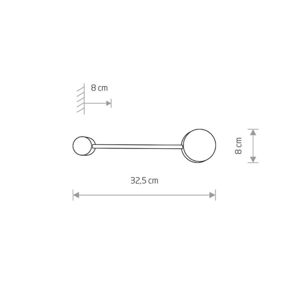Бра, настенный светильник Nowodvorski 7803 Orbit GX53 1x8W IP20 Wh - фото №1