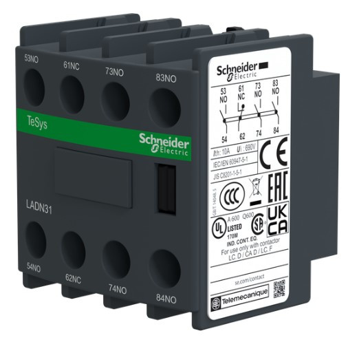 Блок вспомогательных контактов Schneider Electric LADN31 3NO + 1NC - фото №3