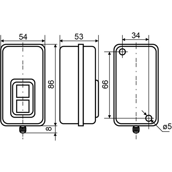 Блок кнопок Аско-Укрем BS-216B (A0140020208) - фото №3