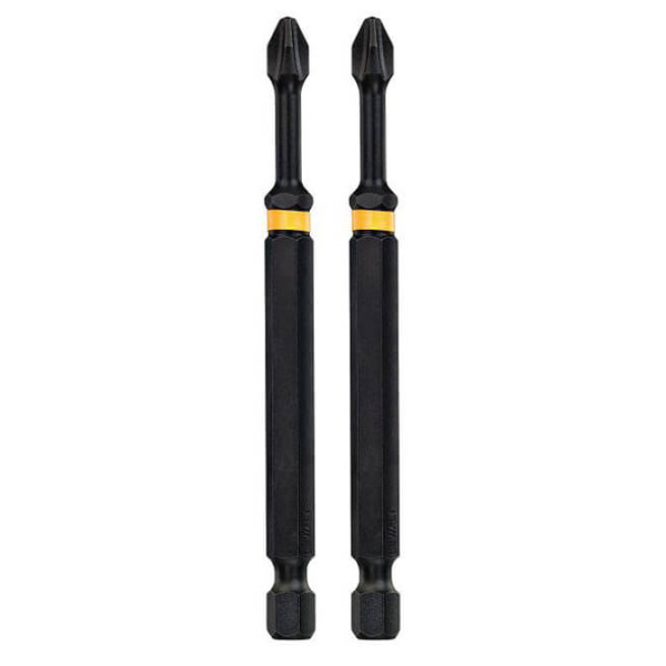 Ударные биты DeWALT Impact torsion extreme Phillips PH2х89мм (2шт) - фото №1