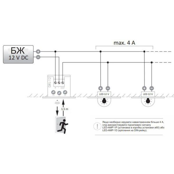 Лазерний датчик руху F&F DRL-12 12/24В - фото №7