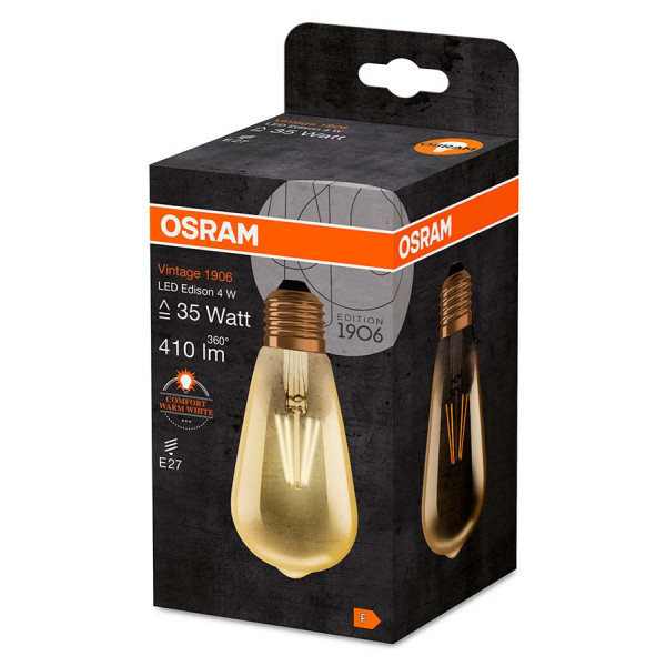 Світлодіодна лампа Osram 1906 LEDison 4W/824 230V FIL GD E27 (4052899962095) - фото №2