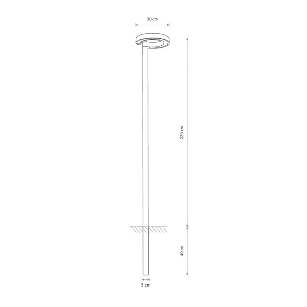 Вуличний світильник Nowodvorski 9185 Pole LED 1x15W 3000K 1000Lm IP54 графітовий - фото №4