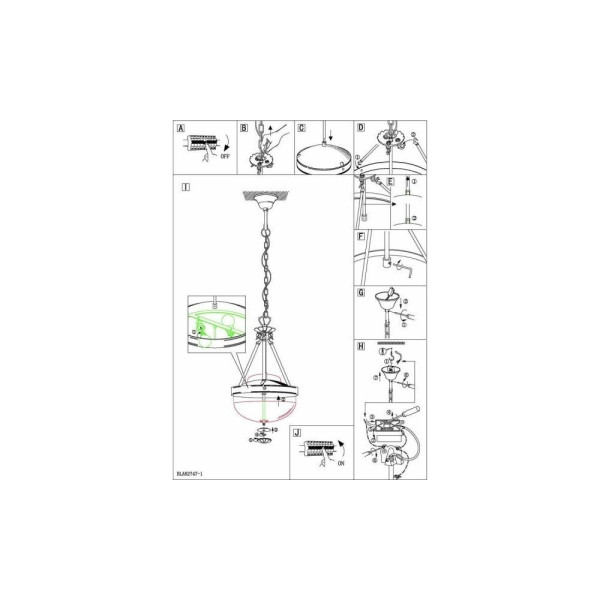 Люстра подвесная Eglo / Эгло 82747 Savoy - фото №2
