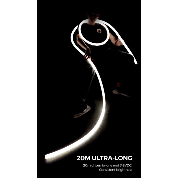 Гнучкий неон COLORS 24V IP65 21,6W 2300/4000K 5м (NNR25-CCT) - фото №5